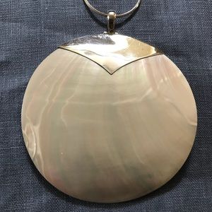 Mother of Pearl and Sterling Silver Necklace